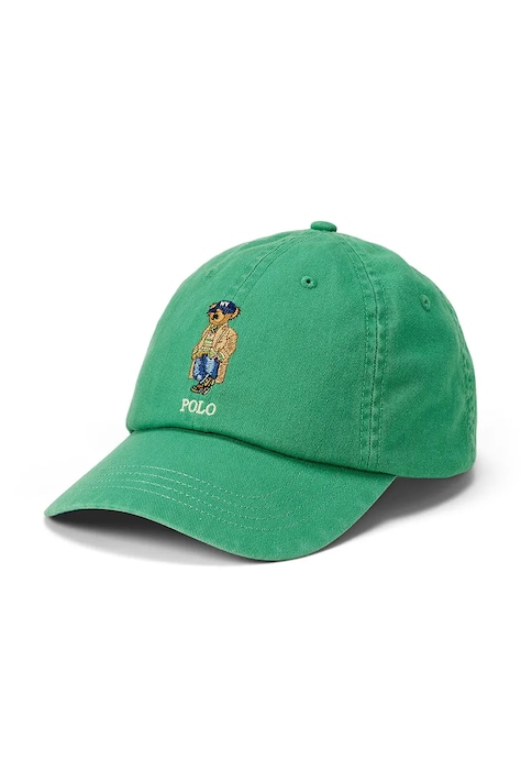 Polo Ralph Lauren Czapka z daszkiem męska bawełniana zielona 710B27555