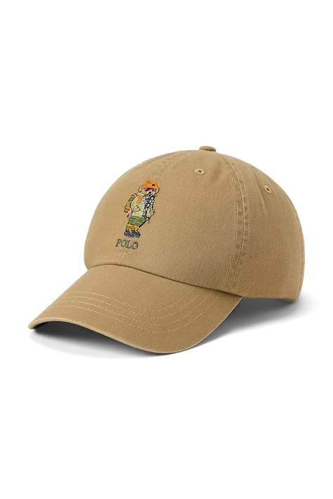 Polo Ralph Lauren Czapka z daszkiem męska bawełniana beżowa 710B27553
