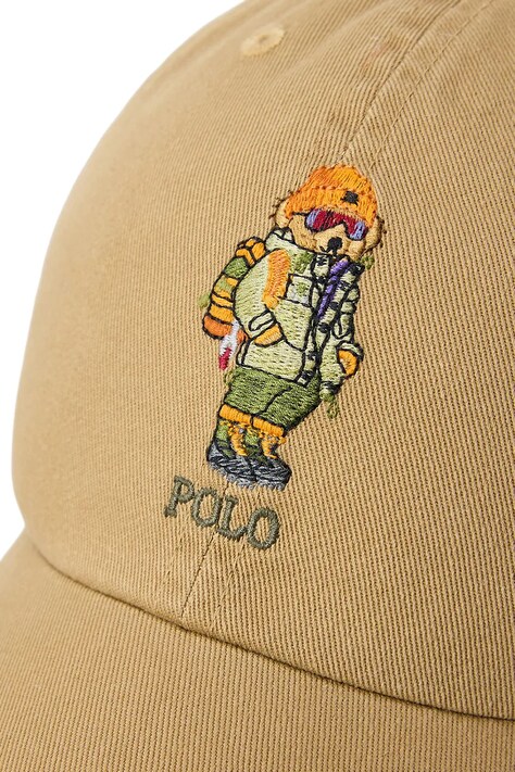 Polo Ralph Lauren кепка чоловіча бавовняна — AW26-CAMZT8, бежевий — фото 3