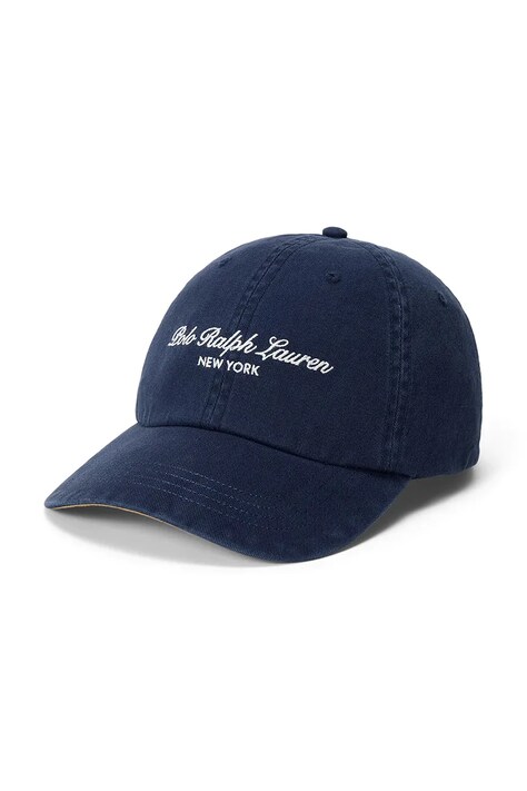 Polo Ralph Lauren Czapka z daszkiem męska bawełniana granatowa 710B26761