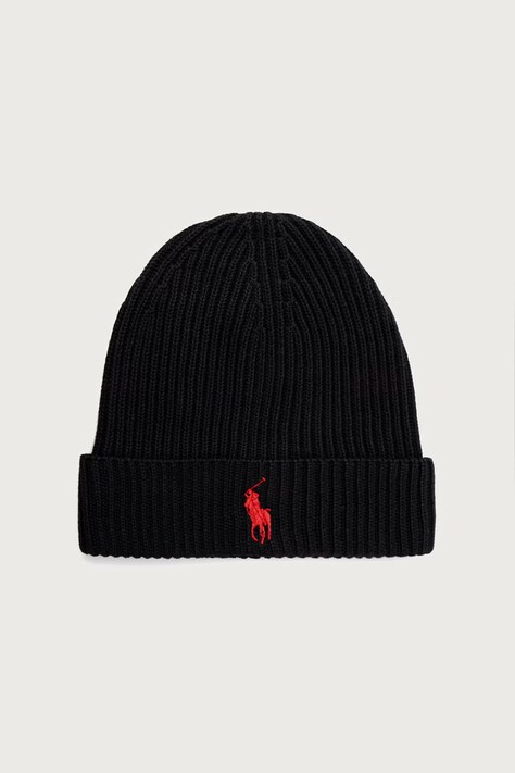Polo Ralph Lauren Czapka męska bawełniana czarna 710981758