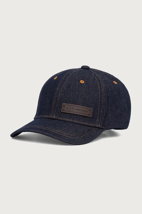 Armani Exchange czapka z daszkiem męska jeansowa granatowa XM003234 AF27235