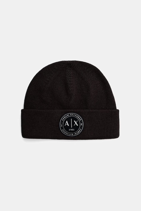 Armani Exchange čiapka pánska s vlnou hnedá XM003123 AF10348
