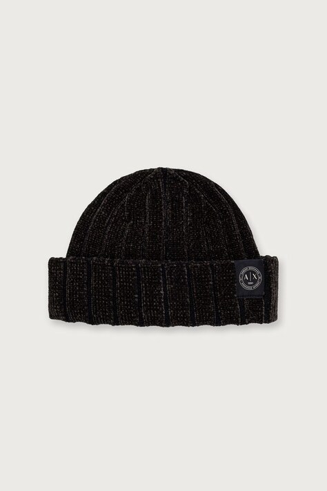 Armani Exchange czapka męska z dodatkiem wełny zielona XM003119 AF19084