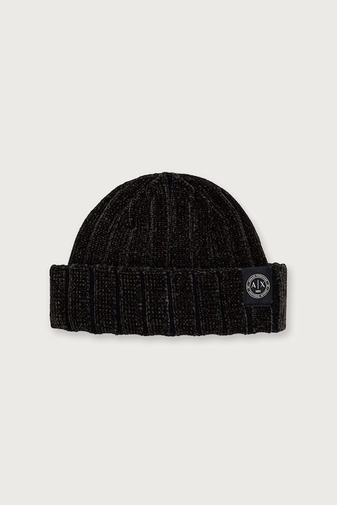 Armani Exchange czapka męska z dodatkiem wełny zielona XM003119 AF19084