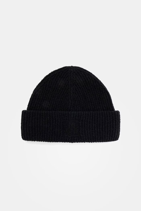 Marc O'Polo czapka beanie męska z dodatkiem wełny czarna 5000012203