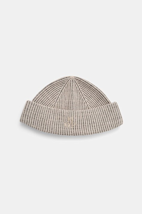 Marc O'Polo czapka beanie męska z dodatkiem wełny beżowa 5000012201