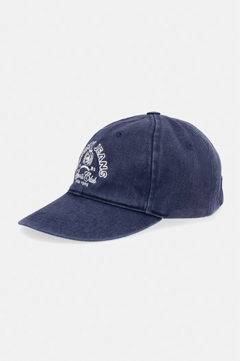 Tommy Jeans baseball kapa muška pamučna mornarsko plava AM0AM14458