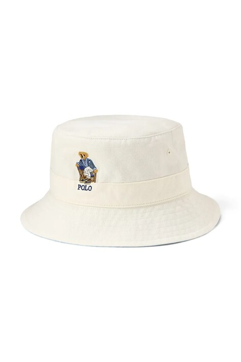Polo Ralph Lauren kapelusz bucket męski bawełniany biały 710B19127