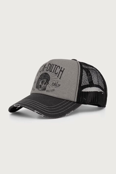 Von Dutch Czapka z daszkiem z bawełną czarna VD/0/CAS1/CREW1B