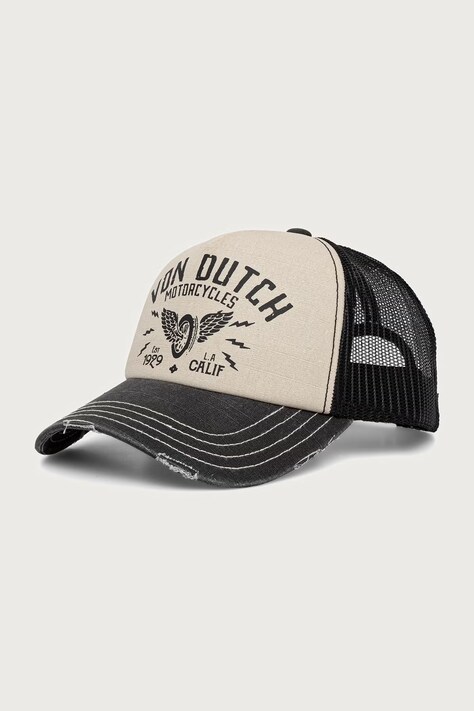 Von Dutch Czapka z daszkiem trucker szara VD/0/CAS1/CREW2/B