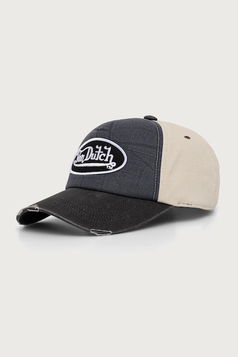 Von Dutch Czapka z daszkiem bawełniana granatowa VD/0/CAS1/JACK7B