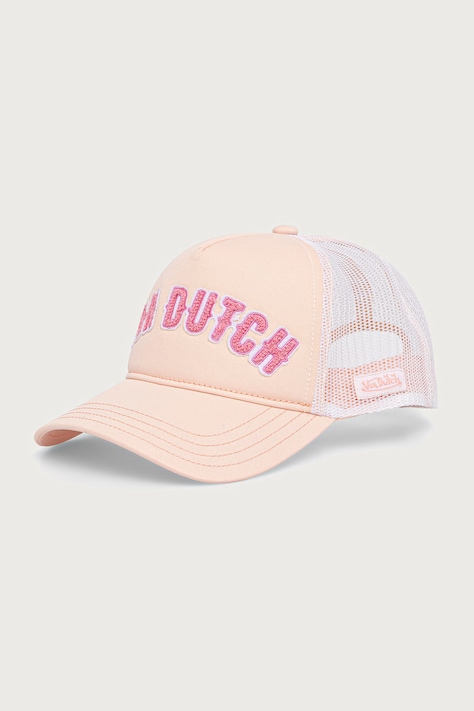 Von Dutch Czapka z daszkiem z bawełną różowa VD/0/CAS2/BUCKL/LP