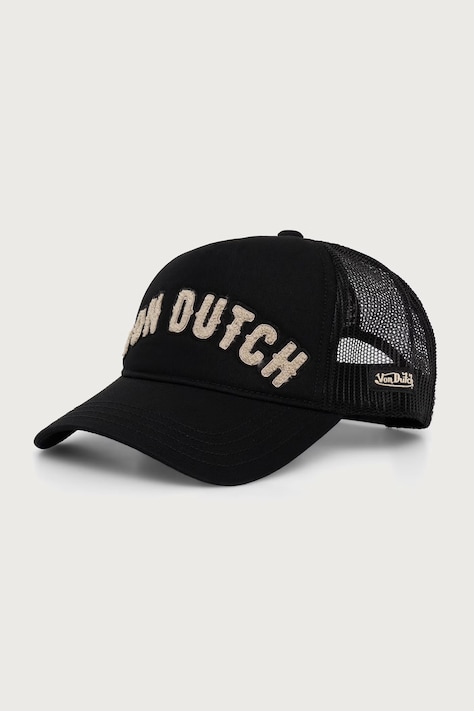 Von Dutch Czapka z daszkiem z bawełną czarna VD/0/CAS2/BUCKL/NR