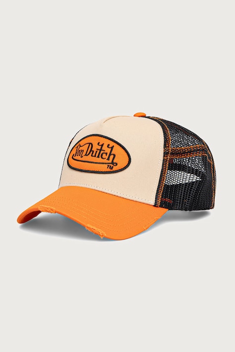 Von Dutch Czapka z daszkiem trucker beżowa VD/0/CAS2/SUM/ORA