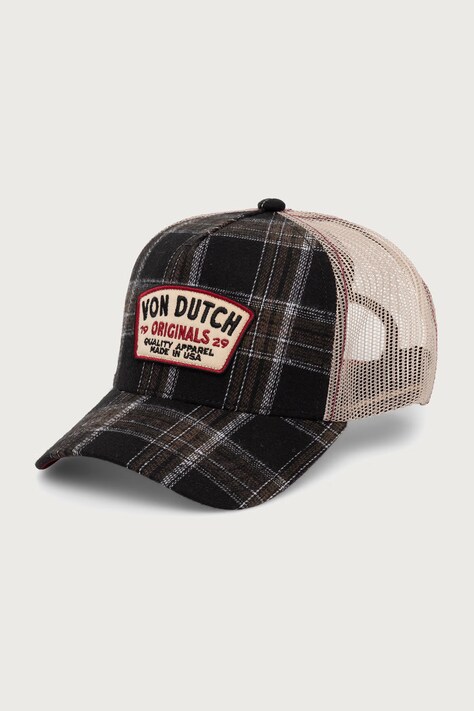 Von Dutch Czapka z daszkiem trucker z bawełną brązowa VD/1/CB/CAR/10