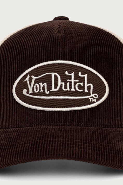 Von Dutch кепка з бавовною — AW26-CAU011, коричневий — фото 2