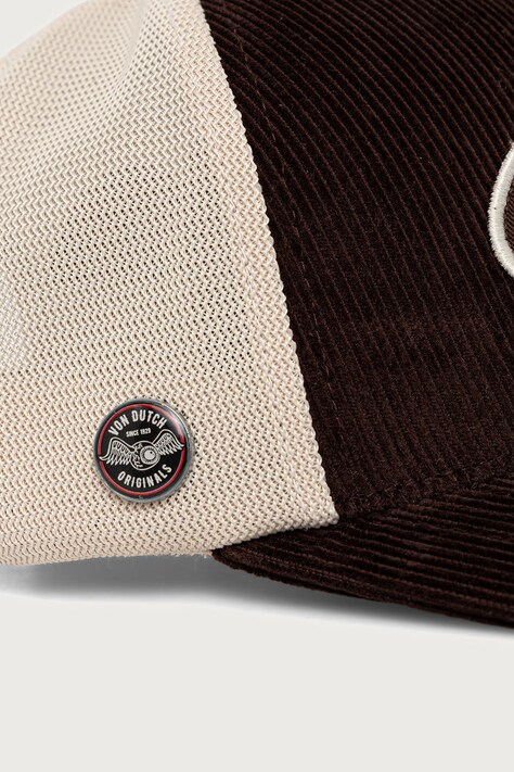 Von Dutch кепка з бавовною — AW26-CAU011, коричневий — фото 3