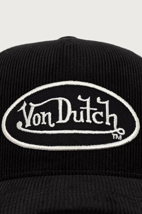Von Dutch кепка з бавовною — AW26-CAU012, чорний — фото 3