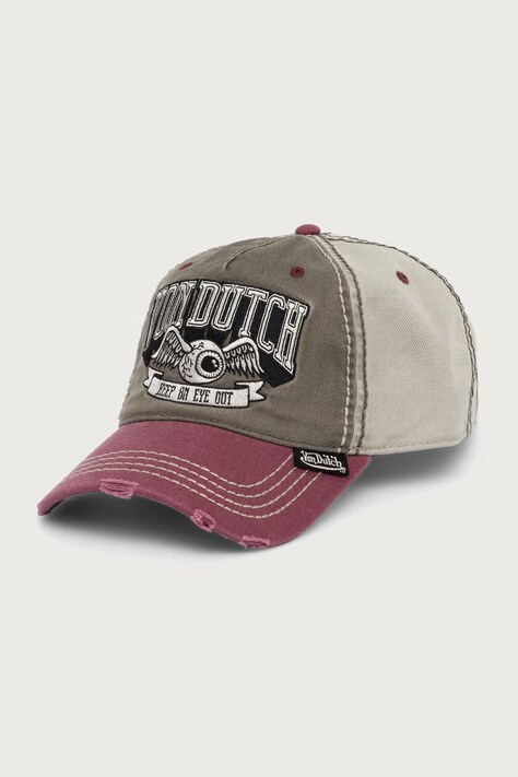 Von Dutch Czapka z daszkiem bawełniana zielona VD/1/CB/RETRO/17