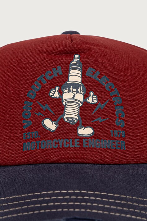 Von Dutch кепка з бавовною — AW26-CAU016, бордо — фото 2