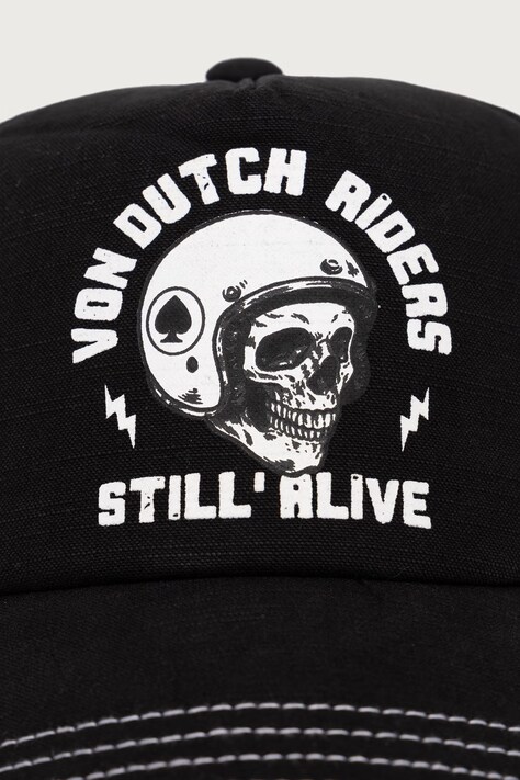 Von Dutch кепка з бавовною — AW26-CAU017, чорний — фото 2