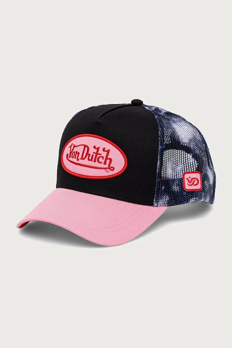 Von Dutch Czapka z daszkiem trucker z bawełną czarna VD/2/CB/SPACE