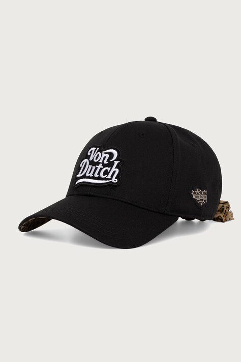 Von Dutch Czapka z daszkiem bawełniana czarna VD/2/CB/NOEUD