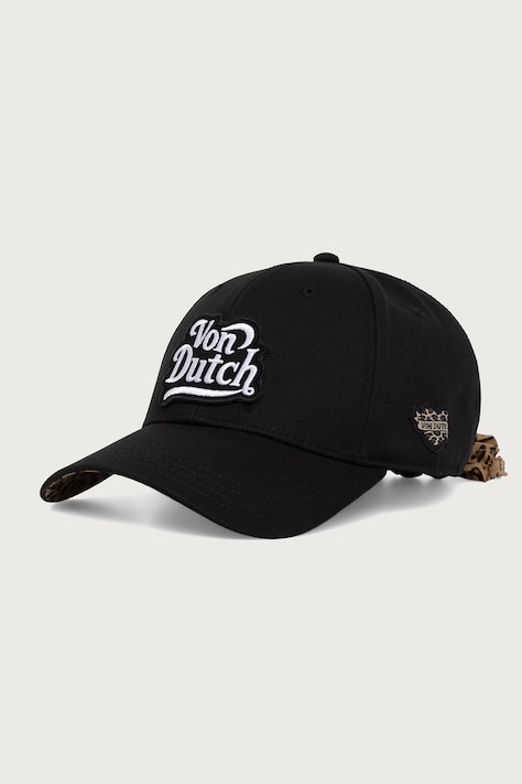 Von Dutch Czapka z daszkiem bawełniana czarna VD/2/CB/NOEUD