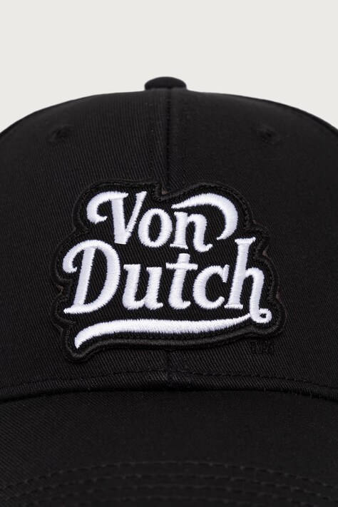 Von Dutch кепка бавовняна — AW26-CAU01P, чорний — фото 2