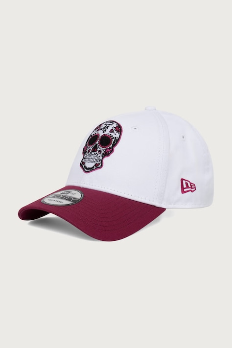 New Era Czapka z daszkiem bawełniana NE SKULL 940 WHICHJ biała 60976205