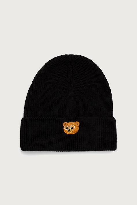 Baron Filou Czapka beanie bawełniana czarna 000014297
