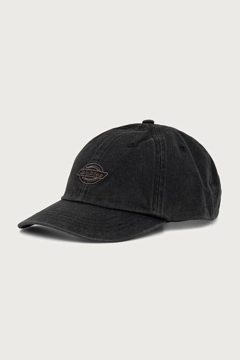Dickies Czapka bejsbolówka bawełniana czarna DK0A87NFBLK1