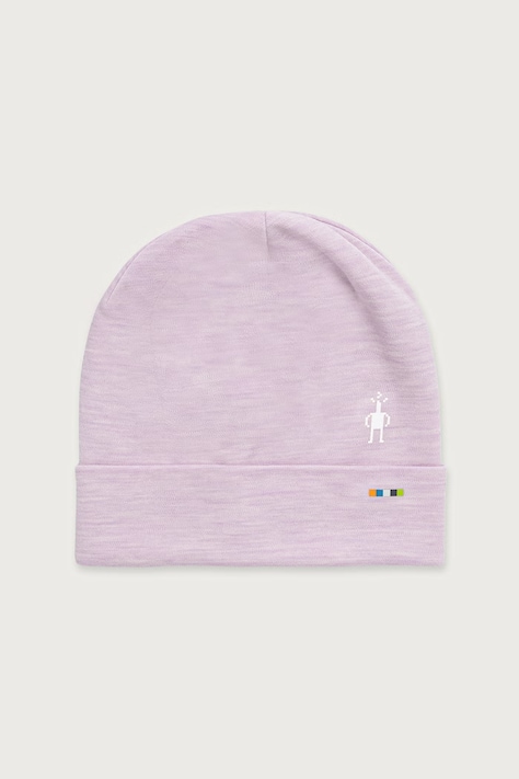 Smartwool Czapka z wełny merino fioletowa SW0SW956R111