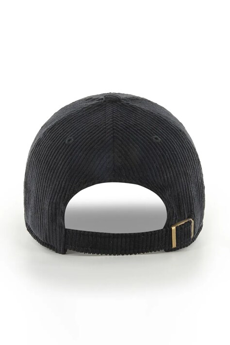 47 brand Καπέλο με γείσο κοτλέ MLB New York Yankees μαύρο B-THCBR17EWS-BK