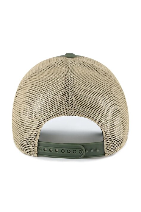 47 brand Czapka z daszkiem z bawełną MLB New York Yankees zielona B-TRWLR17GWP-MS