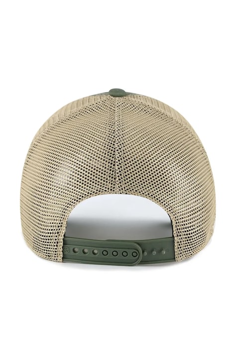 47 brand Czapka z daszkiem z bawełną MLB New York Yankees zielona B-TRWLR17GWP-MS