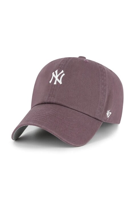 47 brand Czapka z daszkiem damska bawełniana MLB New York Yankees brązowa B-BSRNR17GWS-A01