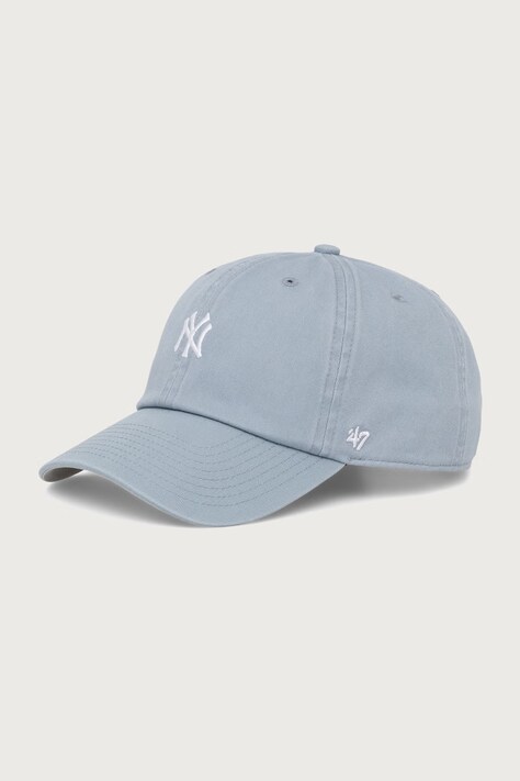47 brand Καπέλο με γείσο βαμβακερό MLB New York Yankees τιρκουάζ B-BSRNR17GWS-A04