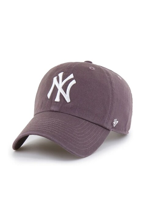 47 brand Czapka z daszkiem bawełniana MLB New York Yankees brązowa B-NLRGW17GWS-A01