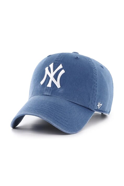47 brand Czapka z daszkiem bawełniana MLB New York Yankees niebieska B-NLRGW17GWS-TBA
