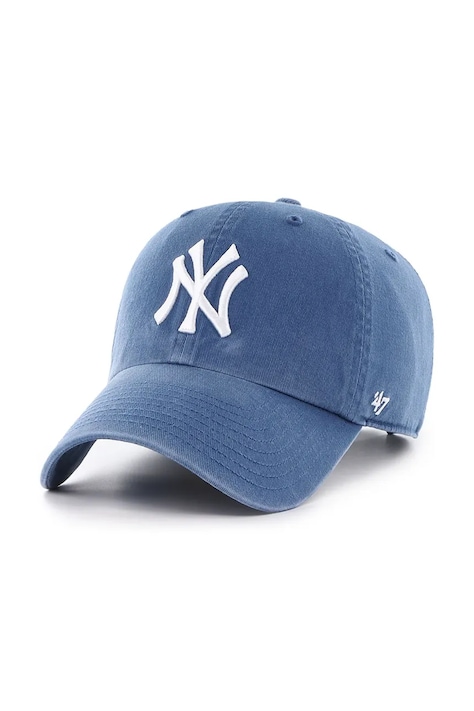 47 brand Czapka z daszkiem bawełniana MLB New York Yankees niebieska B-NLRGW17GWS-TBA