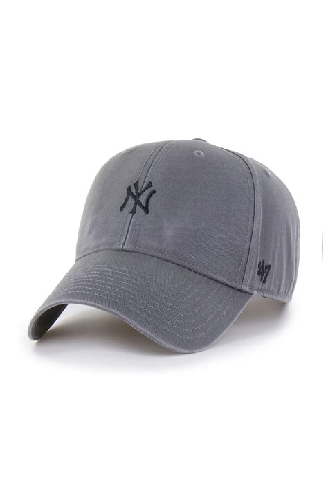 47 brand Czapka z daszkiem bawełniana MLB New York Yankees szara B-BSGWM17GWS-DY