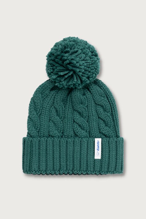 Eisbar Czapka z pomponem z wełną merino Alba Pompon MÜ turkusowa E31063