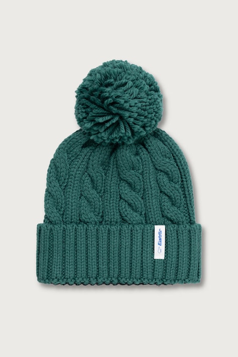 Eisbar Czapka z pomponem z wełną merino Alba Pompon MÜ turkusowa E31063