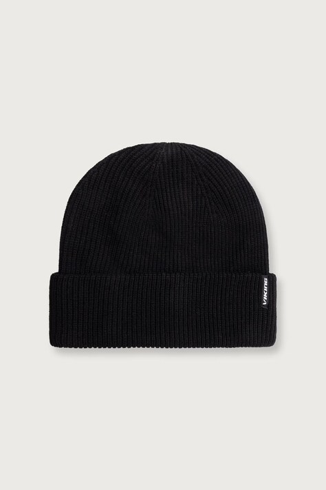Viking Czapka beanie z dodatkiem wełny Tigna czarna 215/26/1982