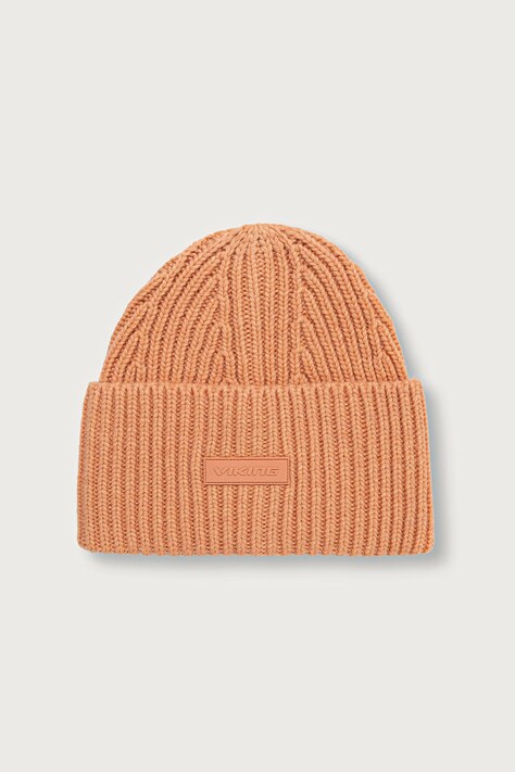 Viking Czapka beanie z wełną Froja Life Style pomarańczowa 210/27/6548