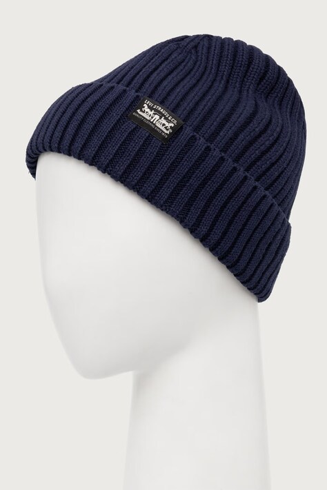 Levi's Beanie kapa od pamuka SUNSET mornarsko plava 007Z2