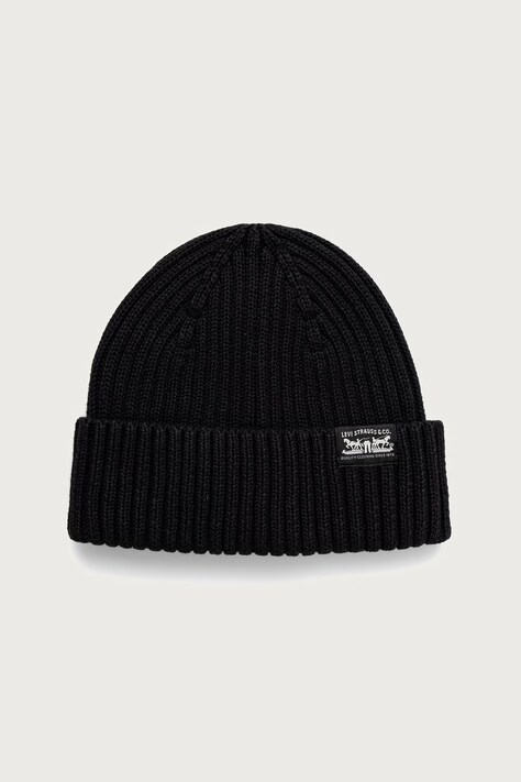 Levi's Σκούφος beanie βαμβακερός SUNSET μαύρος 007Z2