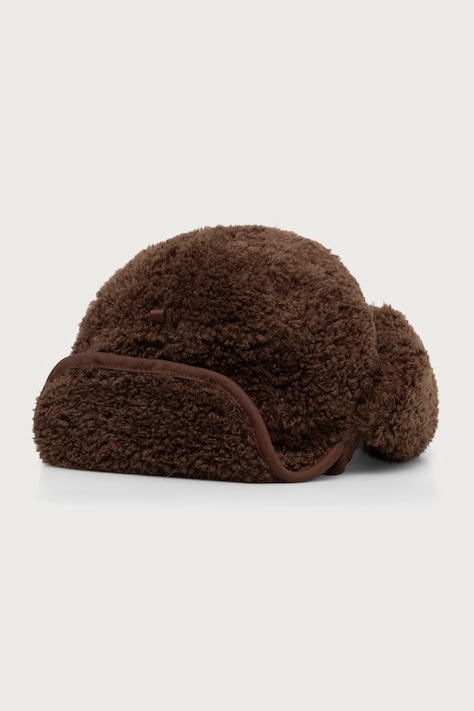 Kangol Czapka uszatka FAUX SHEARLING UTILITY FLAP brązowa K5356.BR204